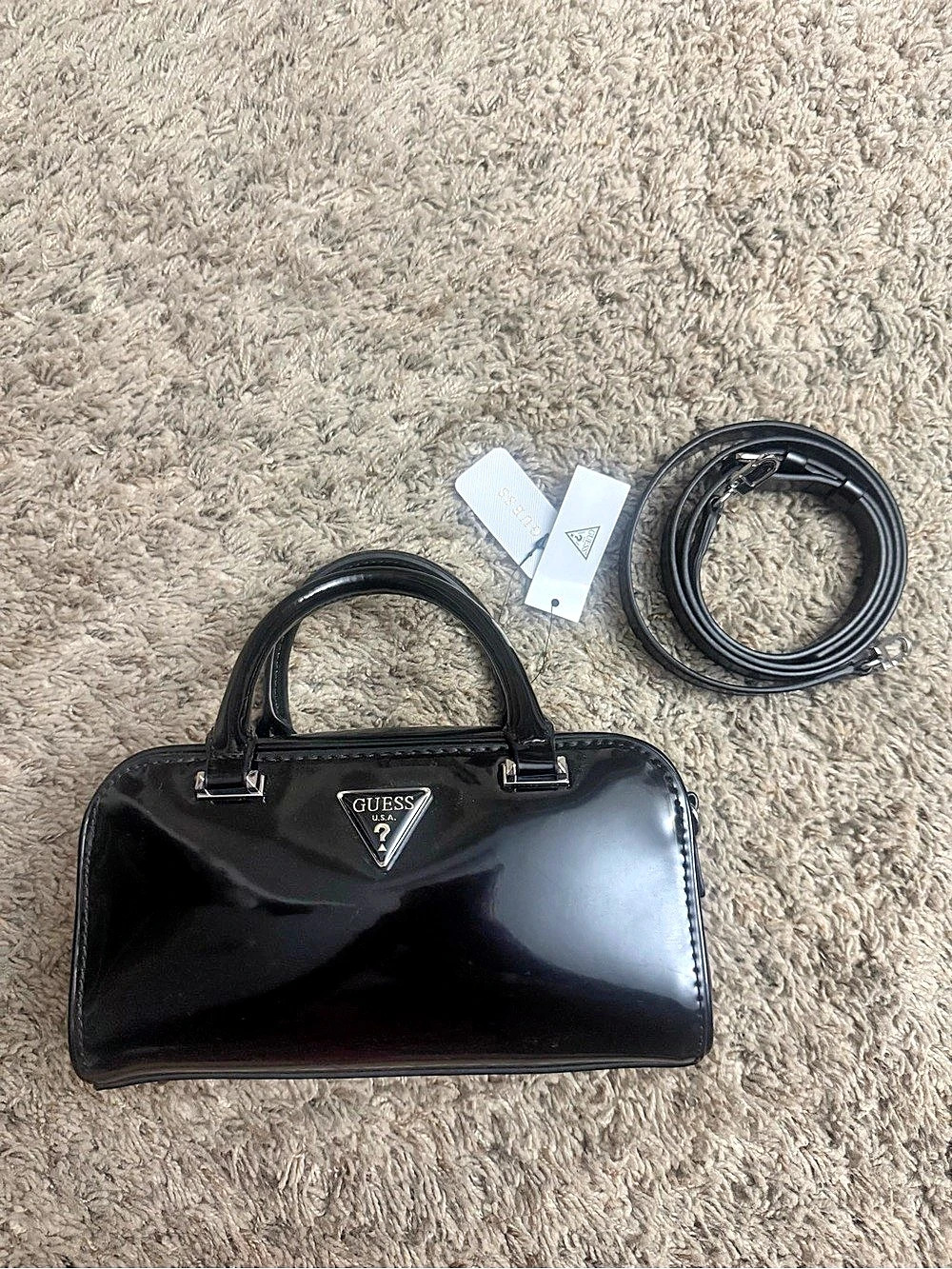 Guess Black Satchel